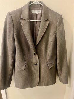 Tahari Arthur S. Levine Tan Brown Blazer