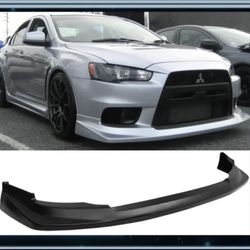 Fits 08-15 Mitsubishi Lancer EVO 10 X Unpainted Front Bumper Lip Spoiler PU
