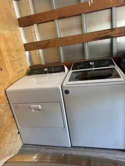 Whirlpool top load washer and electric dryer