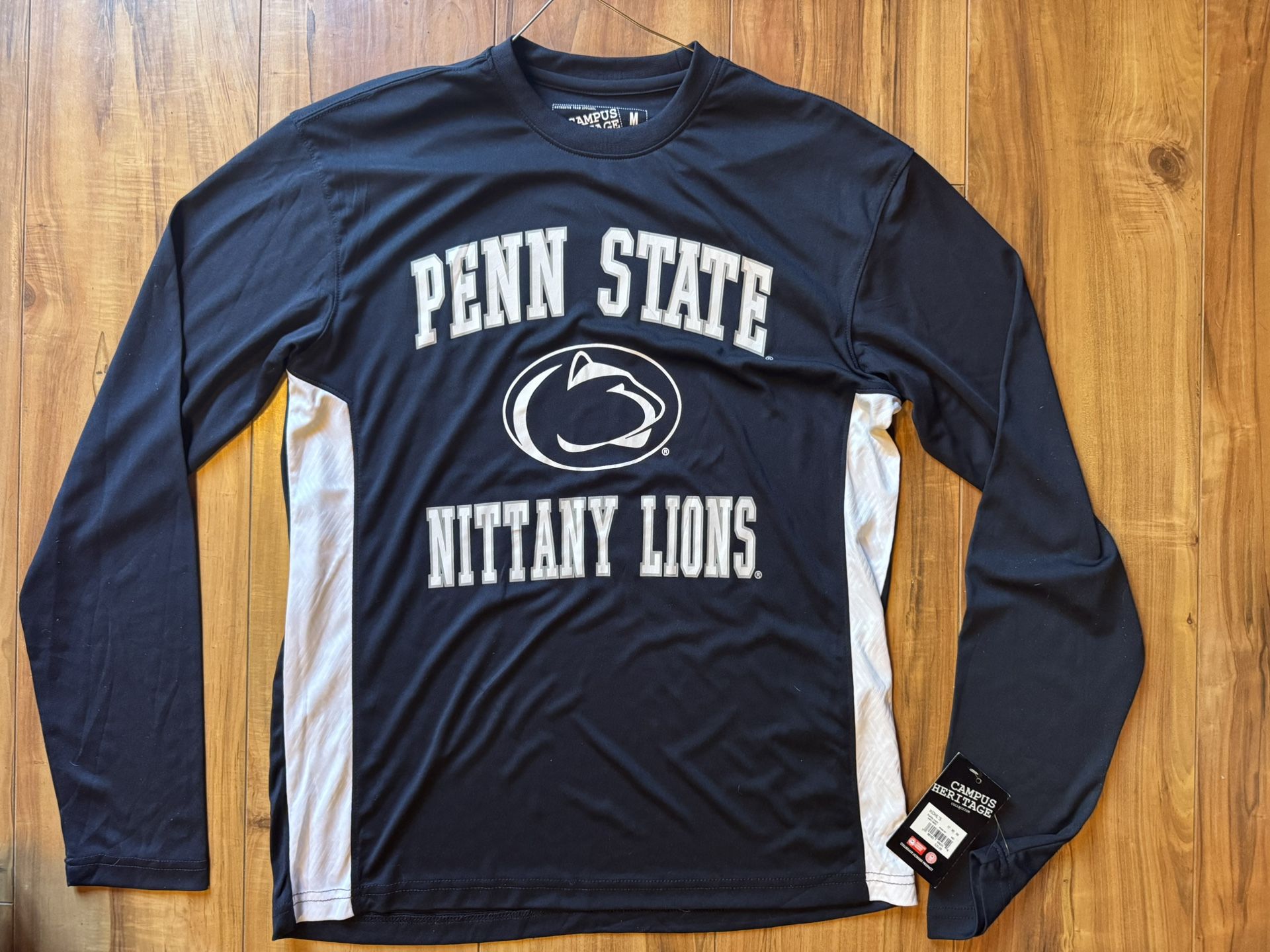 Penn State Nittany Lions Campus Heritage MED Long Sleeve Athletic Wicking NEW