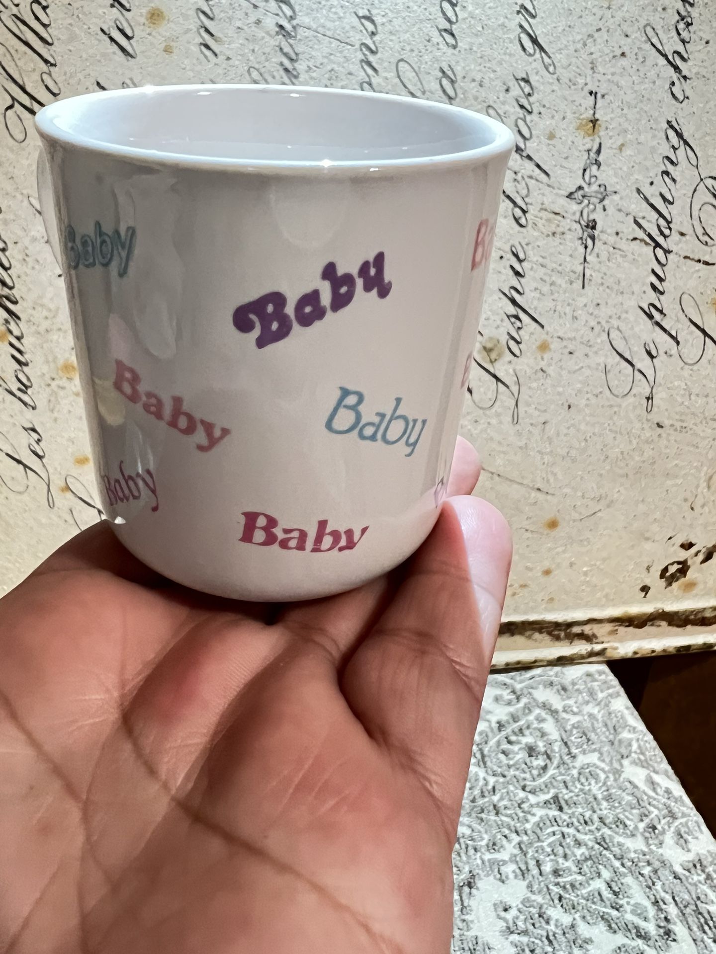 Russ vintage porcelain baby mug
