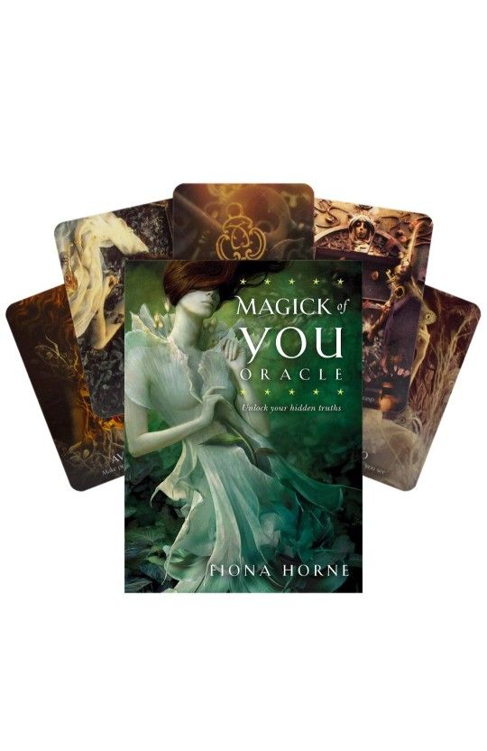 Magick of You: Unlock Your Hidden Truths by Fiona Horne Oracle Cards W/Booklet Near Mint Condition. The image shows "The Magick of You Oracle" card de