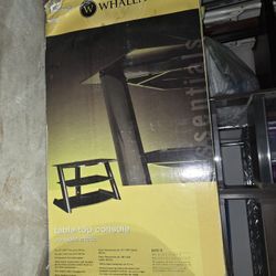Glass TV stand three tiers table top console New in box