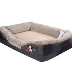 Memory Foam Dog Bed, Orthopedic Dog Bed and Sofa with Removable Washable Cover for Medium Dogs