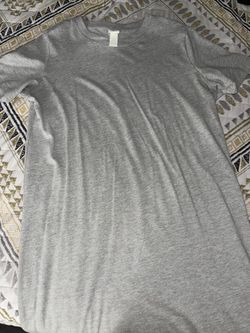 H&M Midi Tshirt Dress Grey 