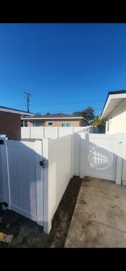 White Vinyl Fence