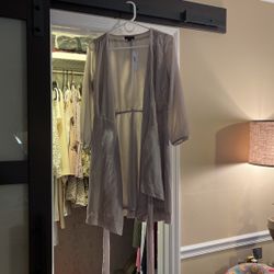 J Crew Grey WrapAround Dress