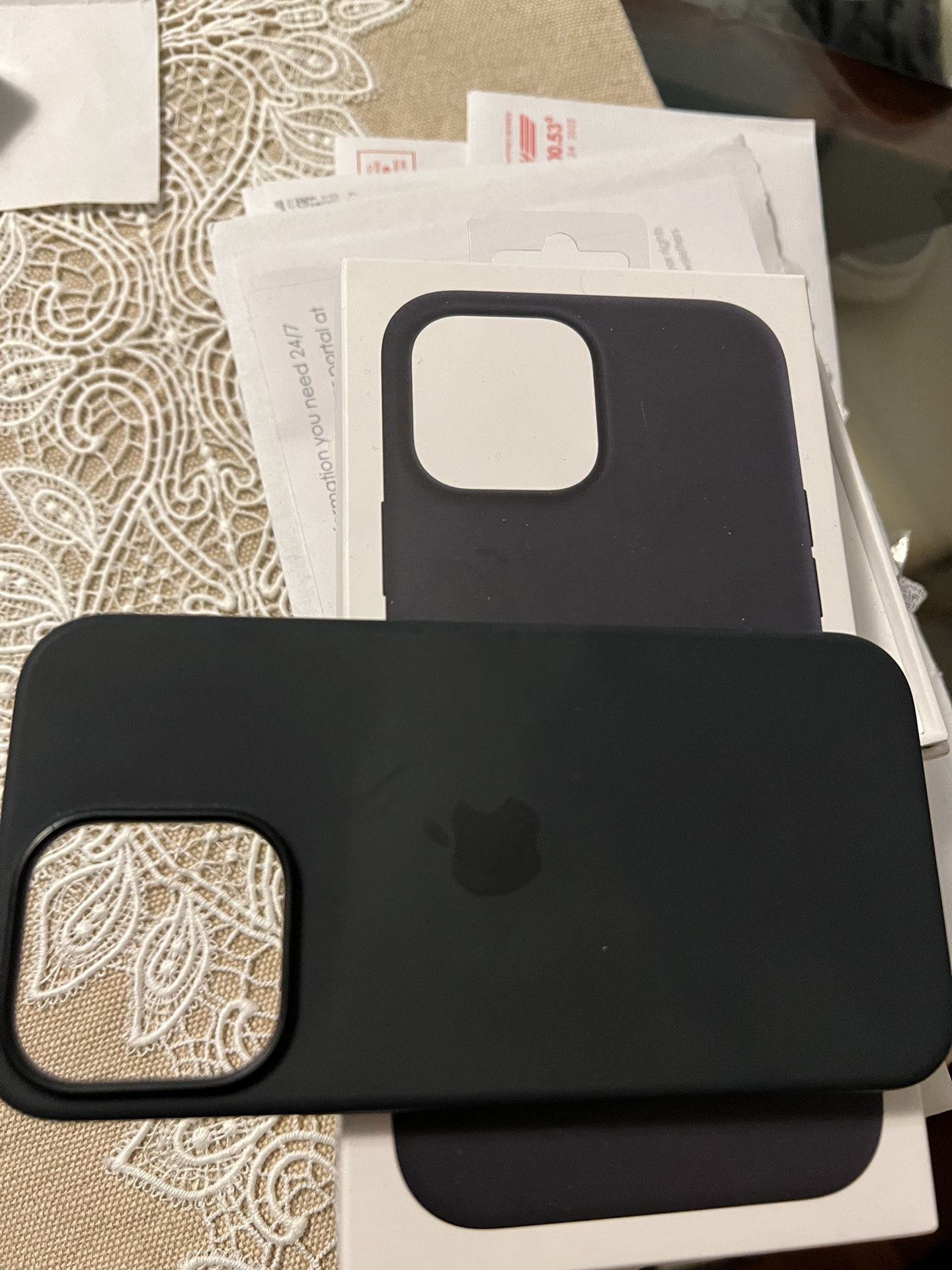 Apple Iphone13 Pro Black Silicone Case  Paid $50  In Box