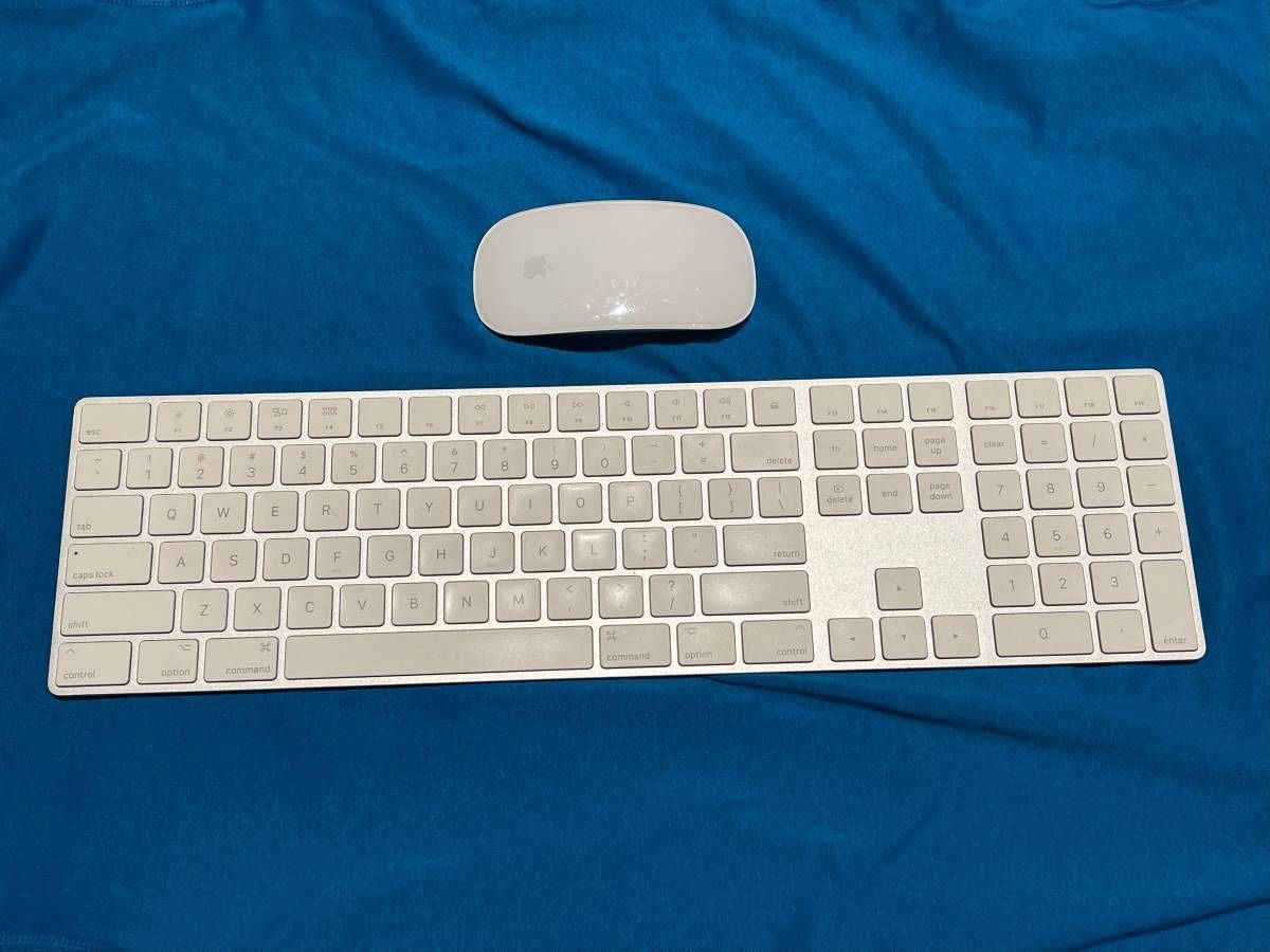 Apple Wireless Keyboard 2 A1843 with Magic Mouse 2 A1657 Bluetooth