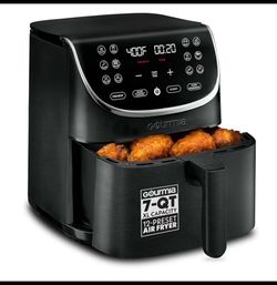 New Gourmia 7 Quart Digital Air Fryer,Black