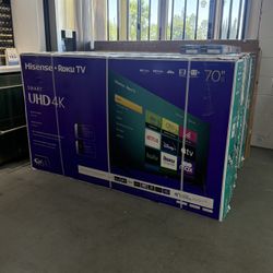 70” HISENSE ROKU R6 4K HDR SMART TV