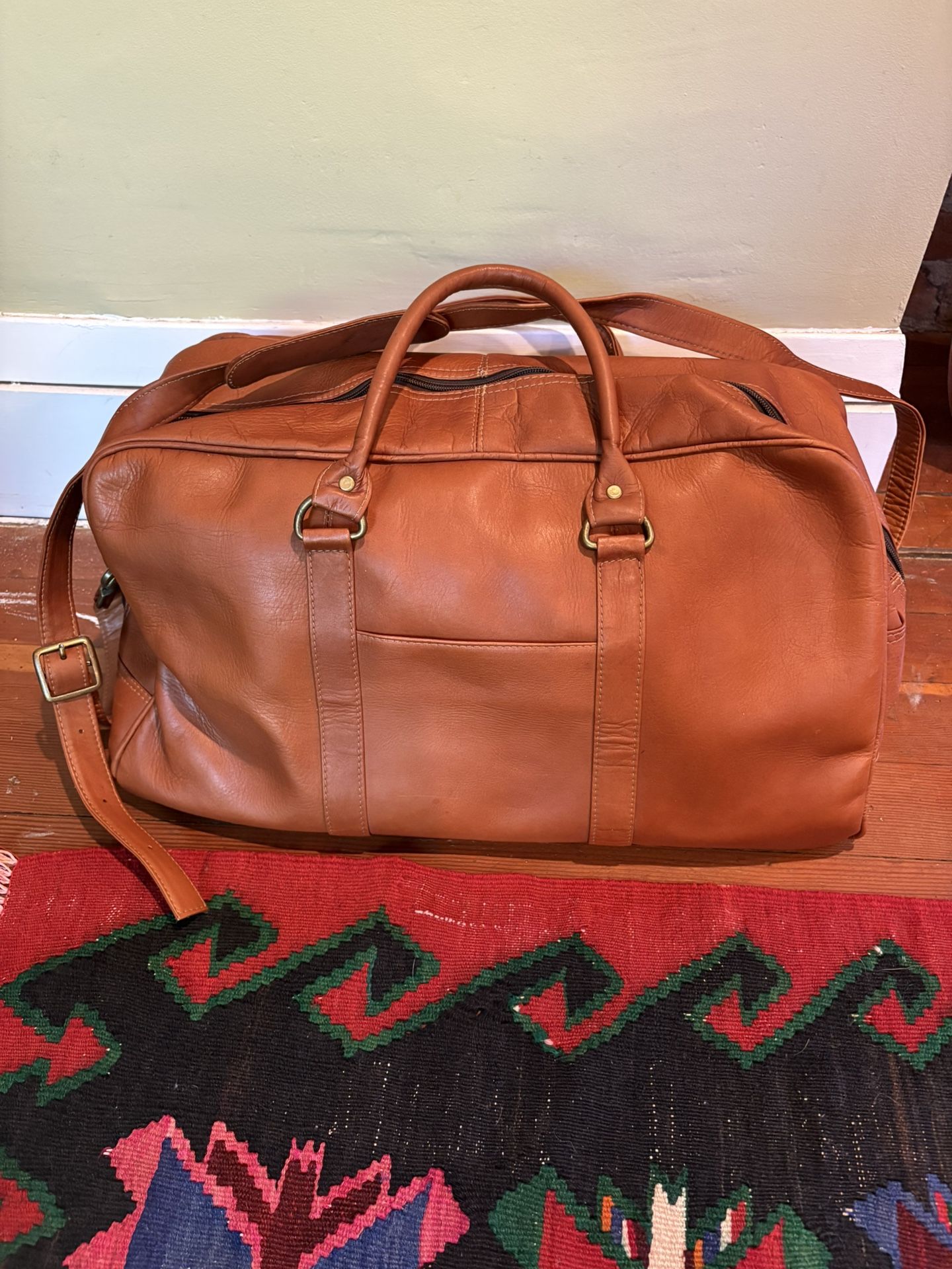 Latico Natural Leather Cabin Duffel