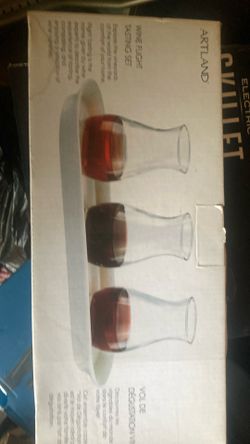 Artland four piece wine flight tasting set new