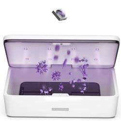 new UV Light Sanitizer, Phone Sanitizer UV Box | UV Sterilizer Box for Smartphone | Clinically Proven Kills Germs Viruses & Bacteria UV-C Light Disinf