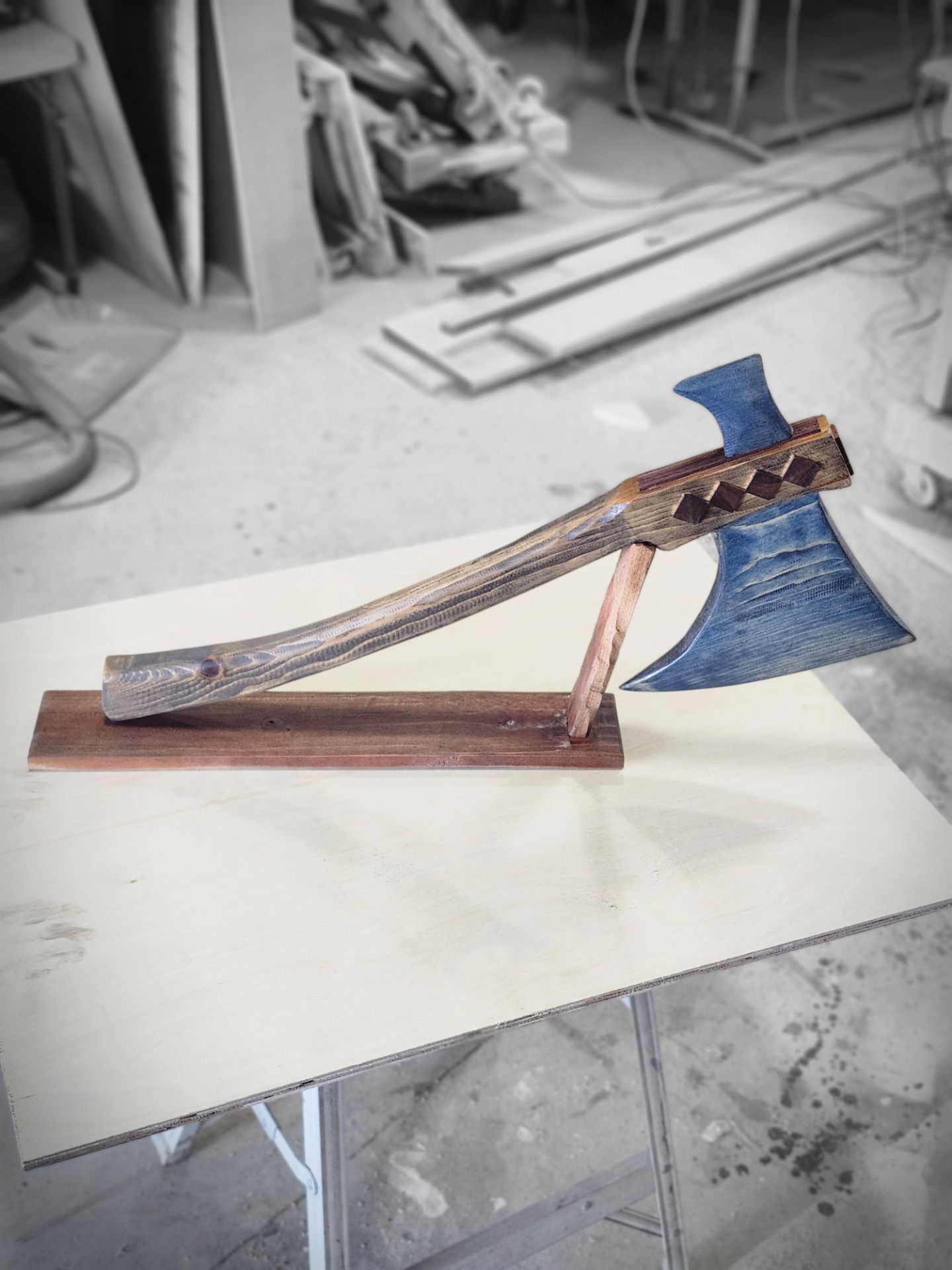 Viking wooden axe