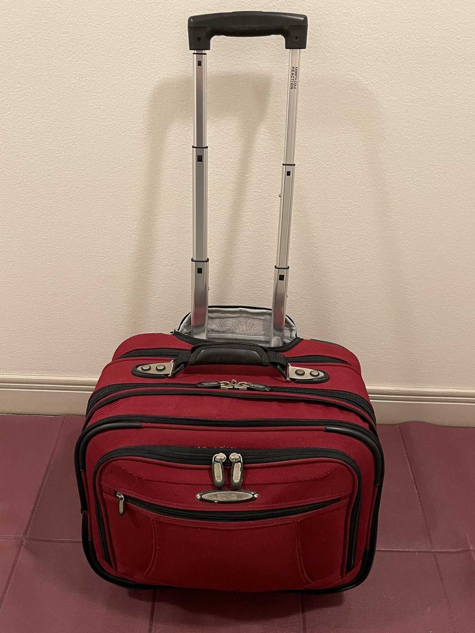 KENNETH COLE REACTION, Compact (15"H x 12"D x 18"W), DESIGNER Carry-On Luggage - posted price is firm.