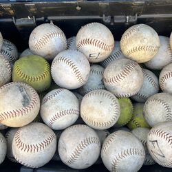 Slow pitch softballs for practice