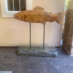 Chainsaw Carved Fish