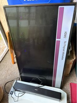 BOSE SOLO 5 TV SOUNDBAR LG TV 42 INCH WORKING READ DESCRIPTION