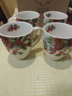 Princess House Tazas para café Juego de (4)  de 15 oz.