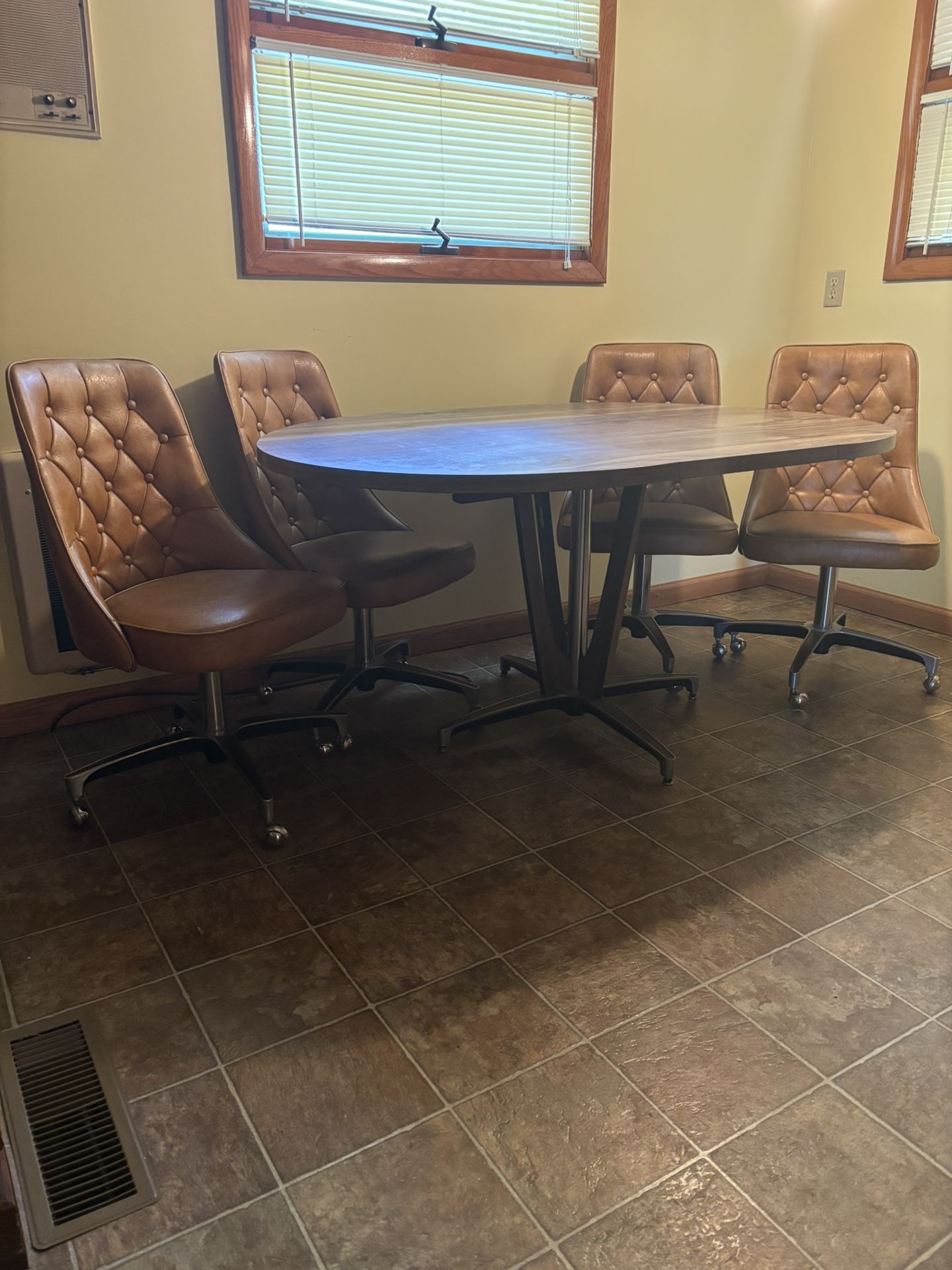 Mid-century Chromecraft Table & 4 Chairs