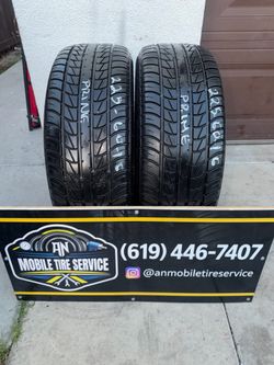 2 USED TIRES 225/60/16 PRIME WELL PS830 $120 CASH PRICE MOUNTED & BALANCE