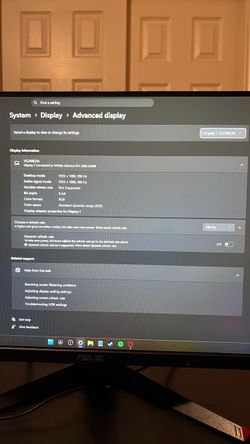 180Hz Gaming Monitor ASUS VG249Q3A 24"