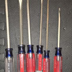 Six Craftsman Screwdrivers