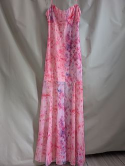 Pink Floral Cami Gown