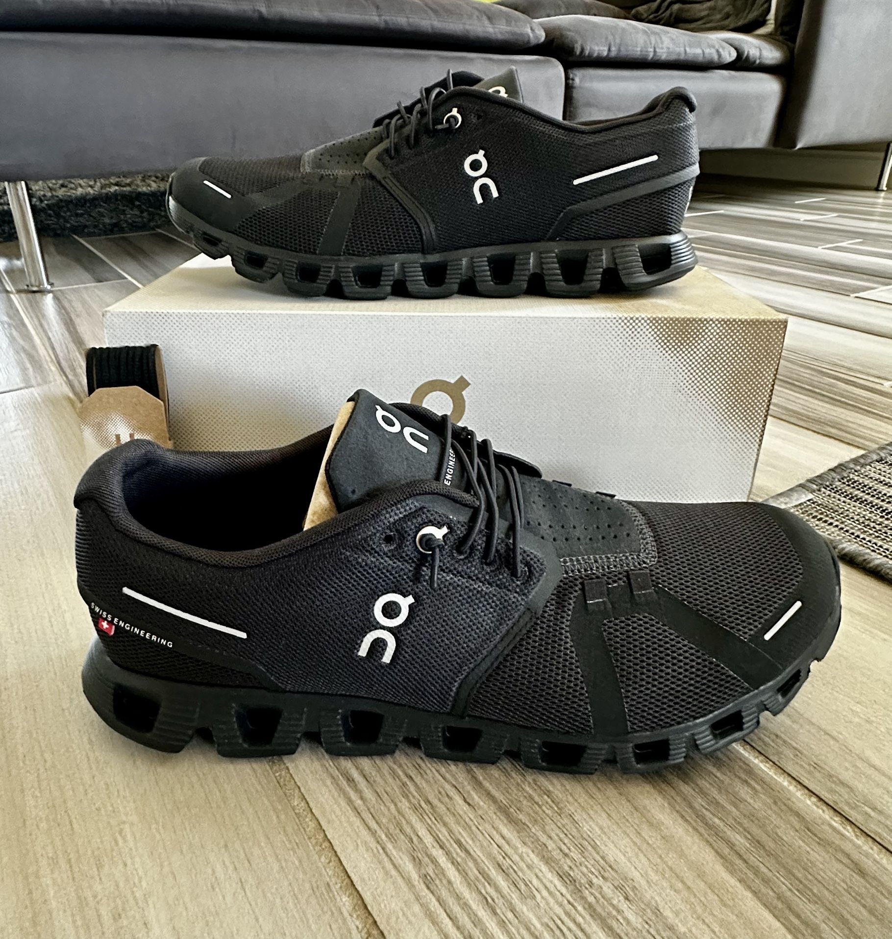 On Cloud Cloud 5 Men's Running Shoes - All Black - Size 11, 12, 13, 14
