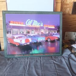 Classic 50's Diner Metal Sign 13"x16"