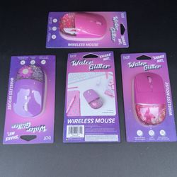 Water Glitter Wireless Mouse 