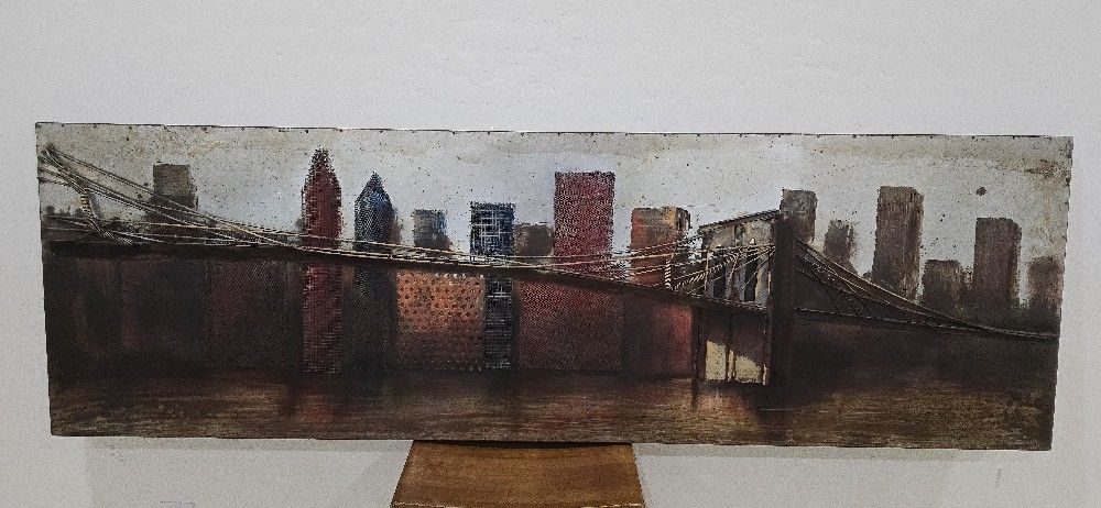 Rustic Metallic Wall Art Perfect for Hallways & Living Rooms Decor