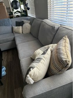 Living Space Mathers Oyster Grey Couch