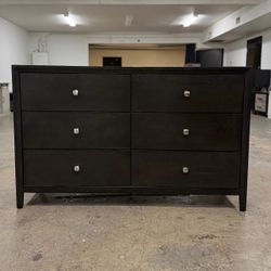 Nice Dark 6 Drawer Dresser