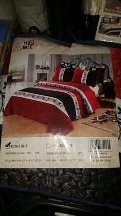 king size bed spread 3pcs