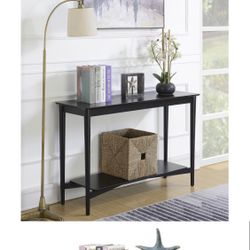 Black High Quality Mid-Century Wooden Console Table New