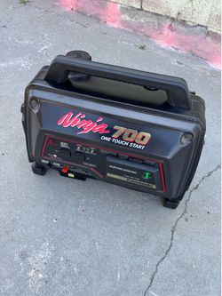Kawasaki ninja 700 watts generator good condition very quiet.. perfect for camping