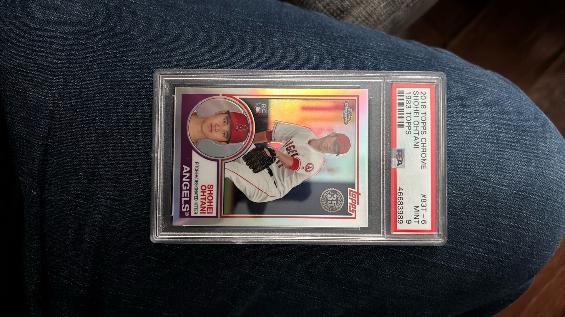 2018 Topps Chrome 1983 Topps Refractor #83T-6 Shohei Ohtani Rookie Card RC PSA 9