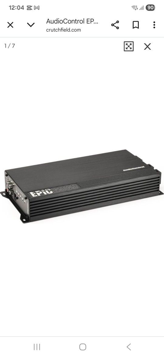 AudioControl EPIC2000
EPIC Series mono subwoofer amplifier — 2000 watts RMS x 1 at 1 ohm