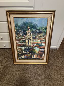 Beautiful painting gold frame