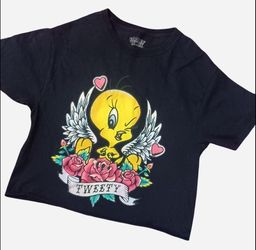 Vintage Y2K looney tunes crop top