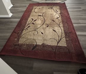 Allen + Roth Tinsley Red 5’x8’ Area Rug