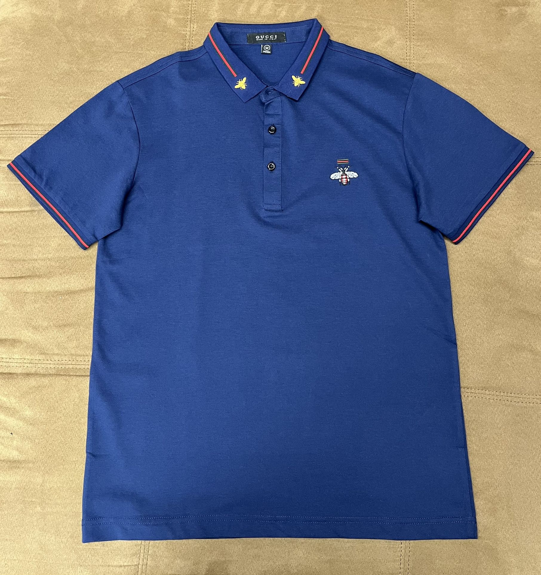 Gucci Polo Shirt (Medium) – Blue Cicada Embroidery