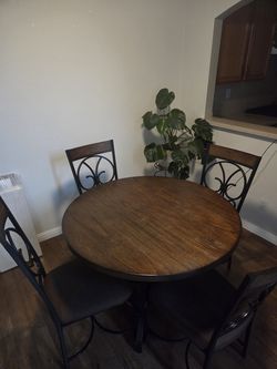 Dining table and chairs
