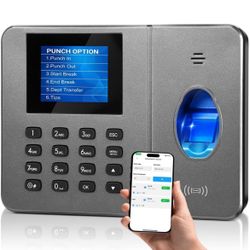 App-Based Time Clock – Fingerprint Attendance for Small Business