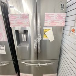 2021 Samsung Stainless Steel French Door Fridge Ice & Water 