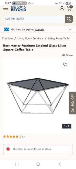 Coffee Table Black Glass