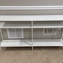 White console table