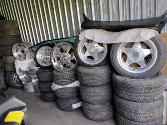  For Sale Two Sets Of Billet Wheels And Set Of Old School Six Lug Wheels 